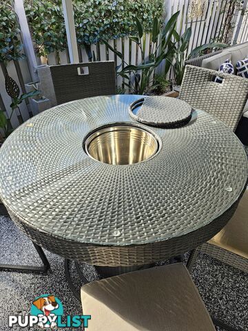 COLDIE 7 Piece Outdoor Bar Setting