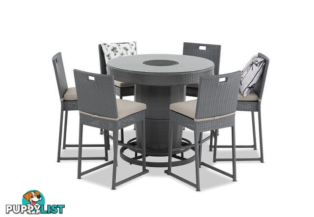 COLDIE 7 Piece Outdoor Bar Setting