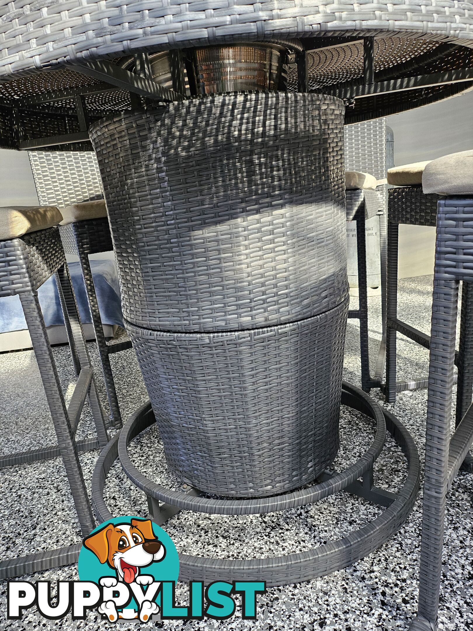 COLDIE 7 Piece Outdoor Bar Setting