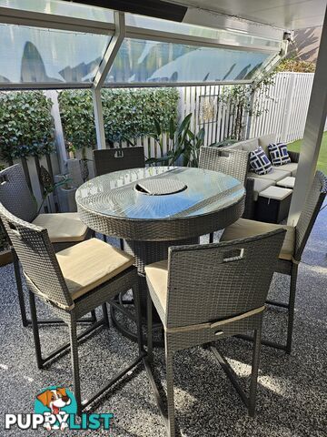 COLDIE 7 Piece Outdoor Bar Setting