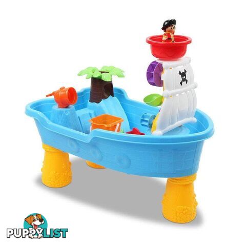 20 Piece Outdoor Kids Pirate Sandpit Toy Set - Blue