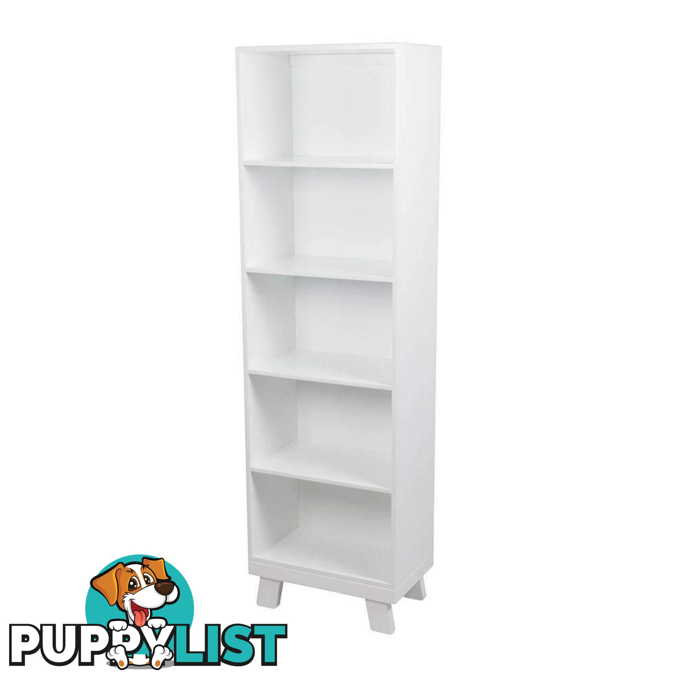 Casa Slim Book Case - White