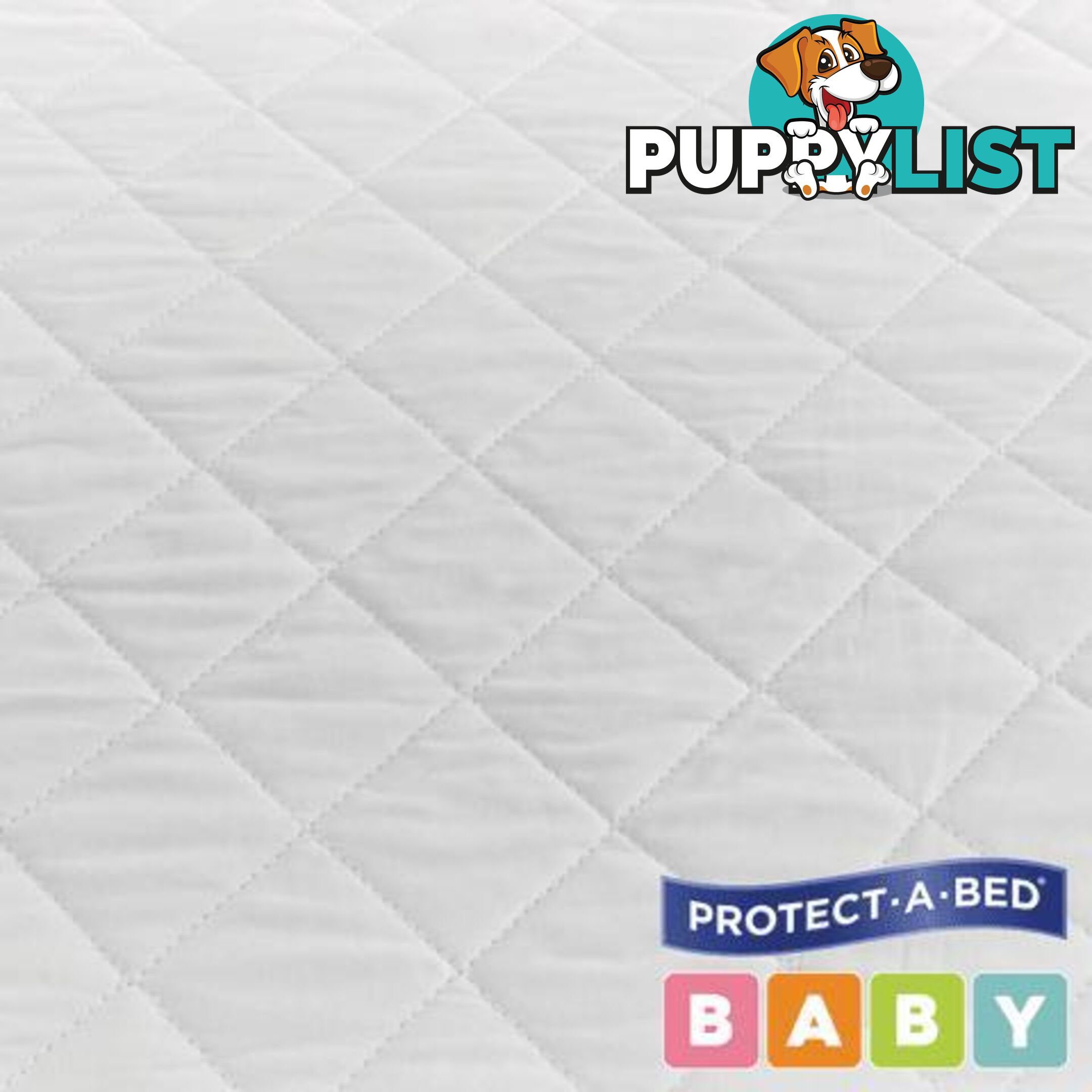 Cotton Quilted Cot Mattress Protector, Universal Fitted (Large)