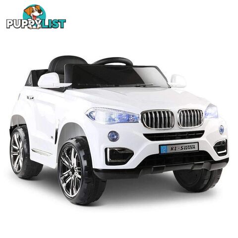 BMW Style X5 Electric Toy Car - White