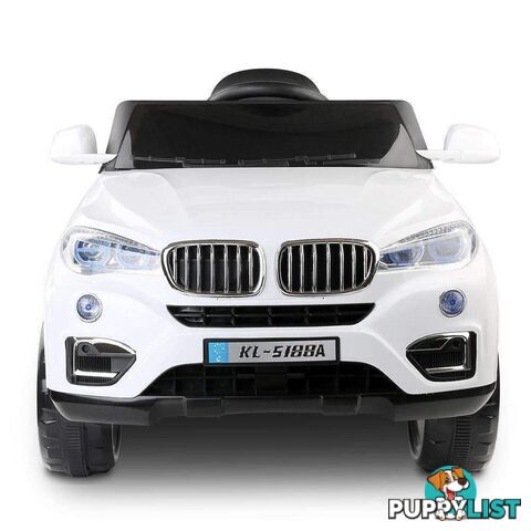 BMW Style X5 Electric Toy Car - White