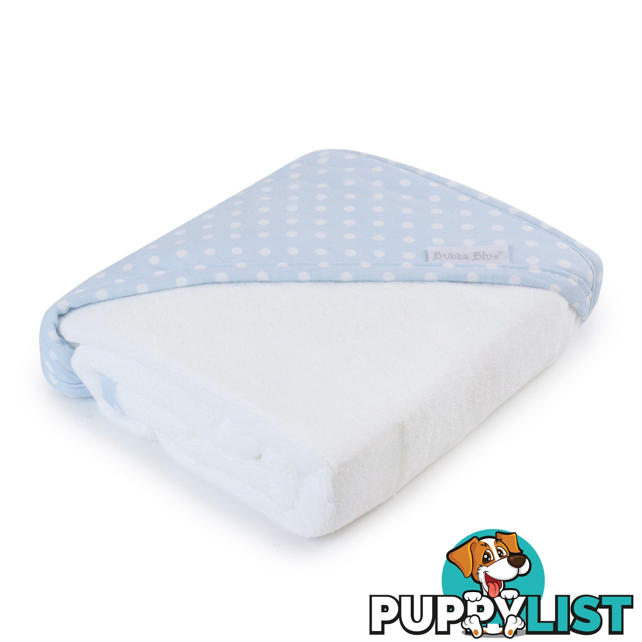 Blue Polka Dots Hooded Towel