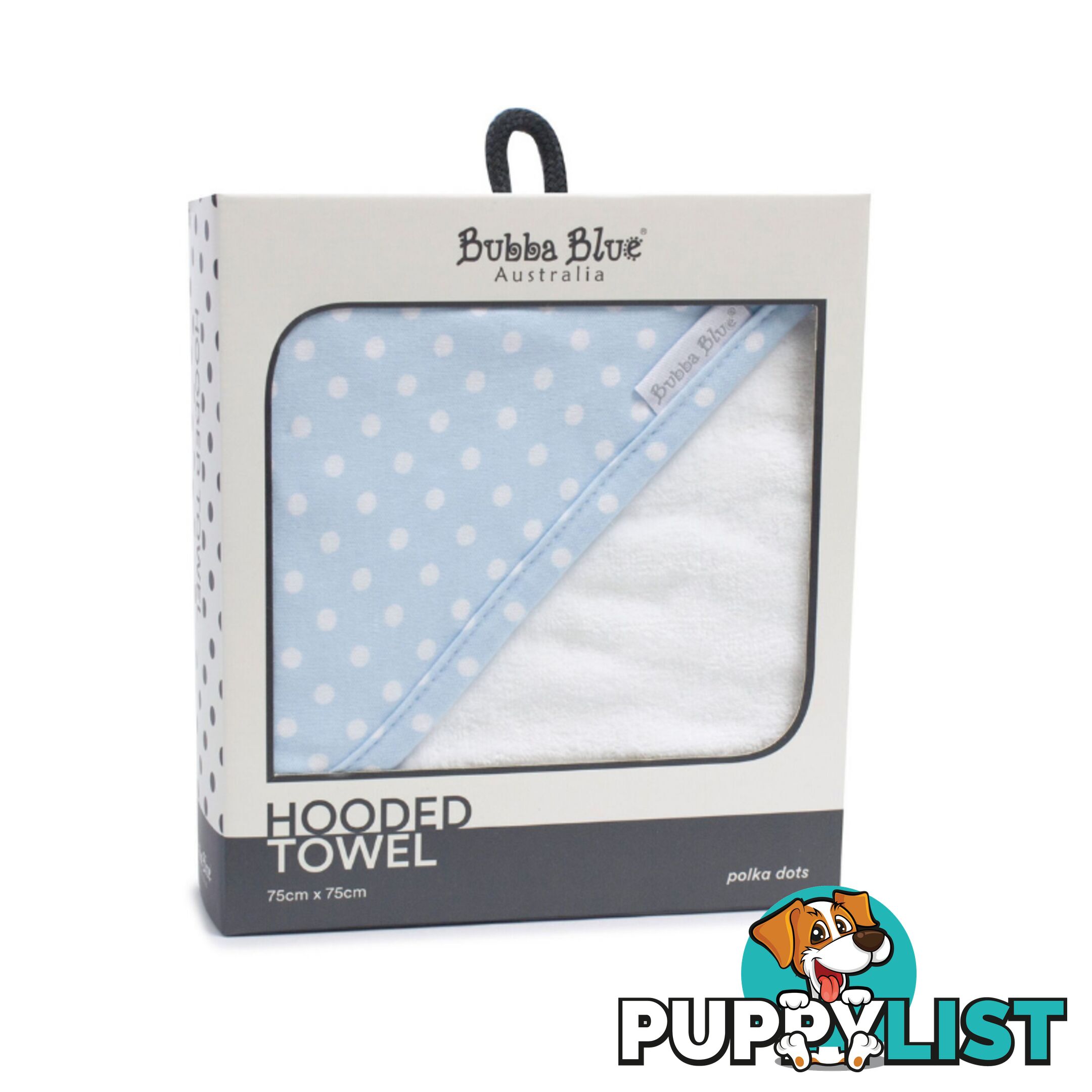 Blue Polka Dots Hooded Towel