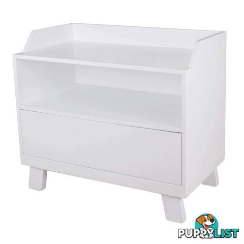 Casa Toy Box with Seat - White