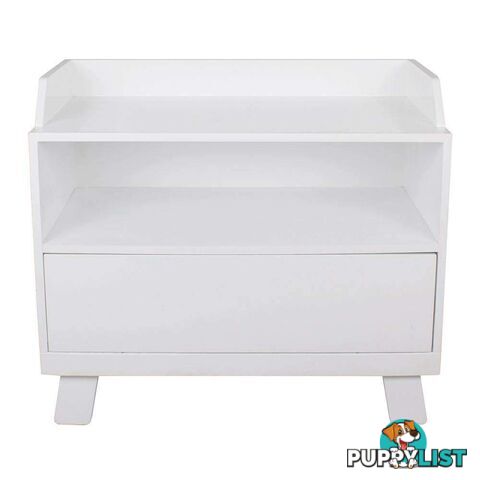 Casa Toy Box with Seat - White