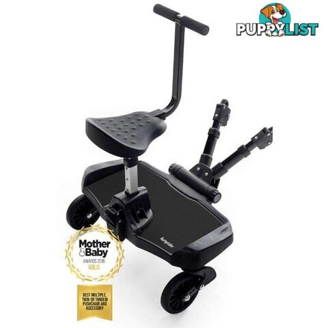 BumpRider Sit Toddler Board with Seat Attachment - Black - 1200229140047