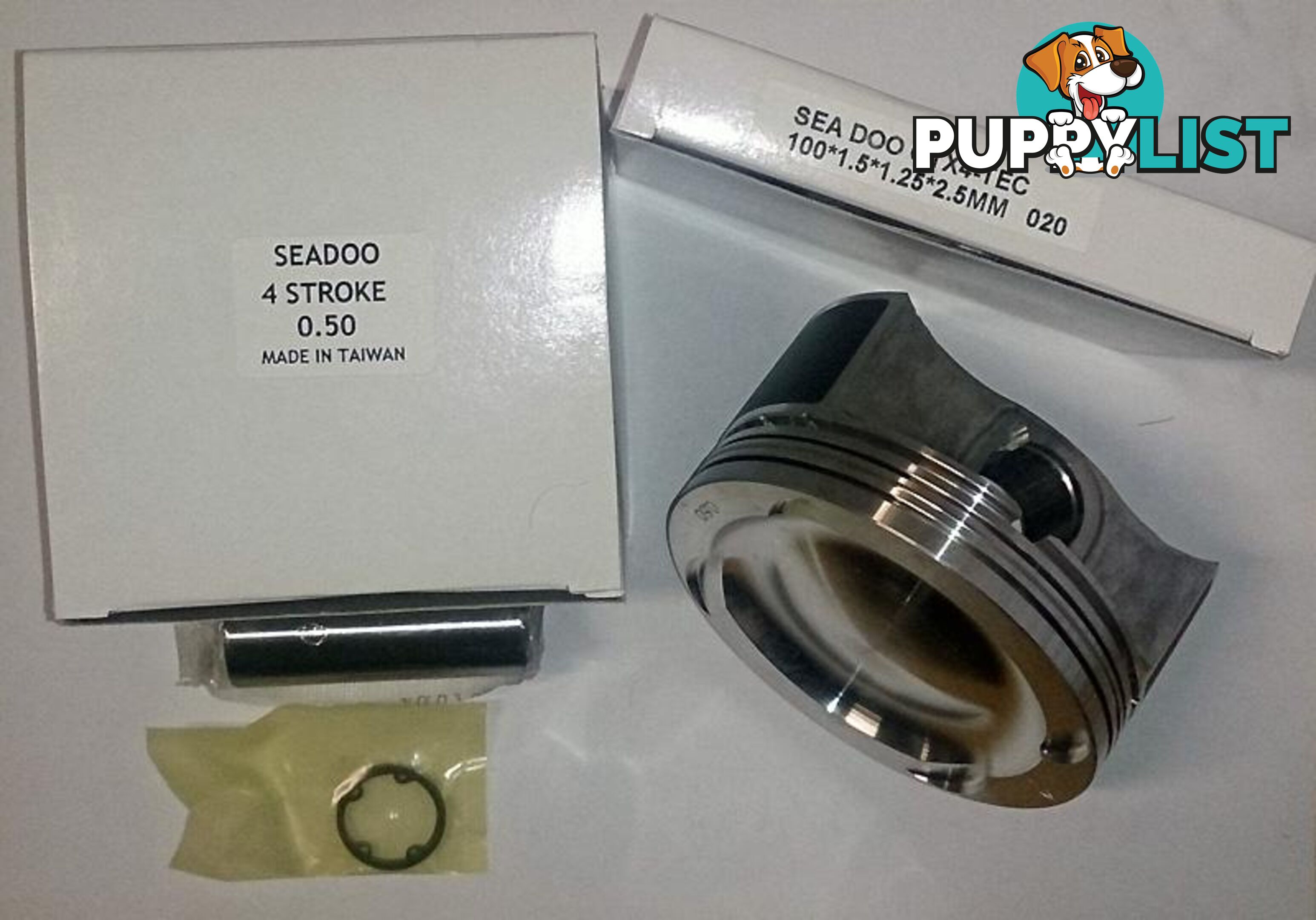 AJSP Sea-Doo 4 Stroke RXP/RXT Forged Piston Kit 0.5MM *SALE* - MPN: 78-54126