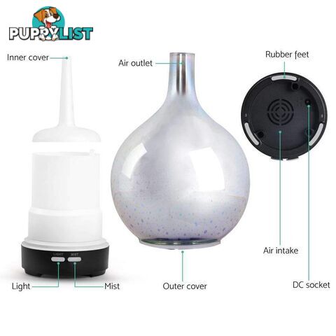 Aroma Diffuser 3D LED Light Oil Firework Air Humidifier 100ml