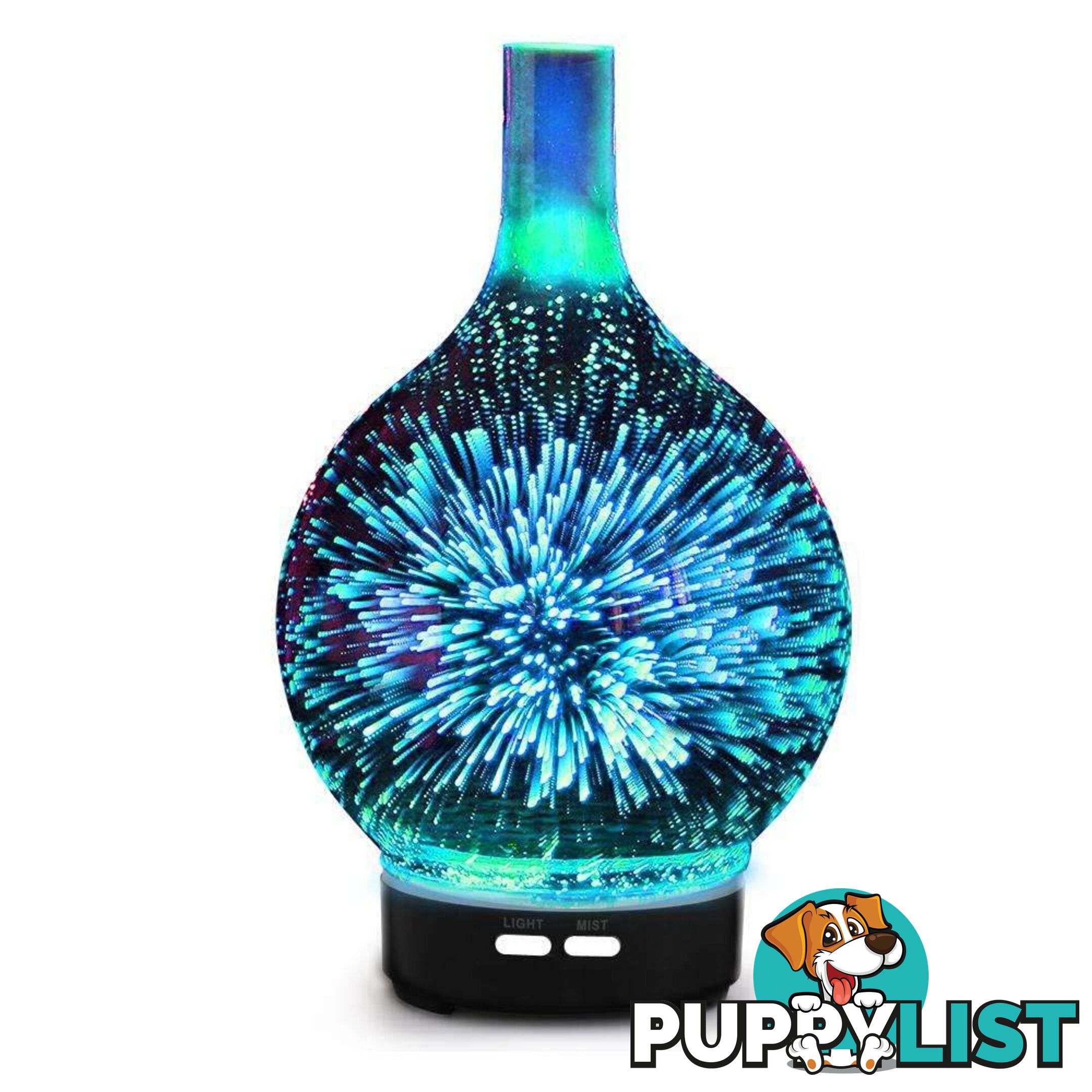 Aroma Diffuser 3D LED Light Oil Firework Air Humidifier 100ml