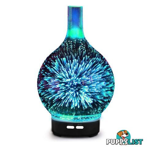 Aroma Diffuser 3D LED Light Oil Firework Air Humidifier 100ml