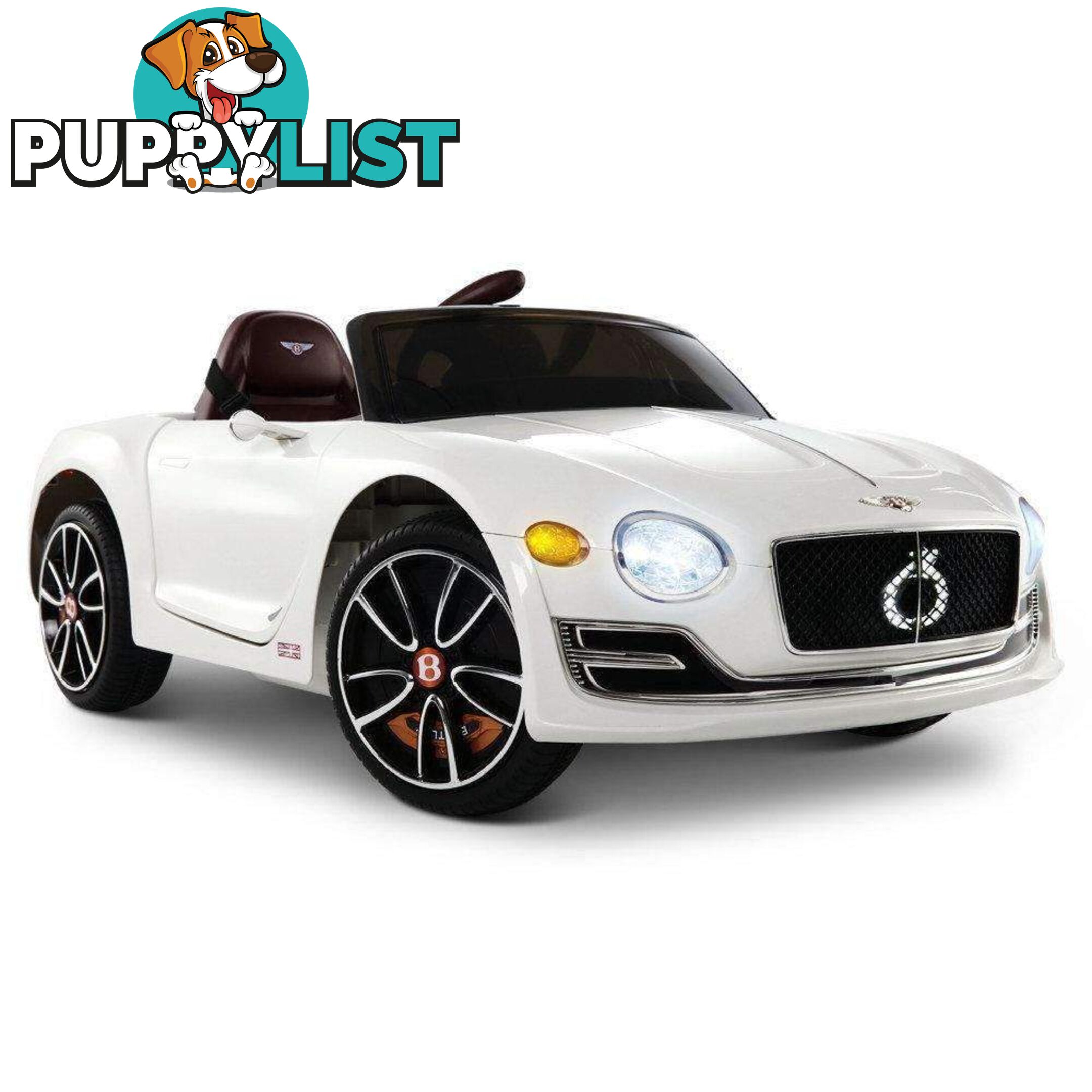 Bentley Style XP12 Electric Toy Car - White