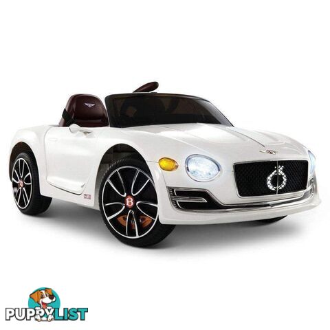 Bentley Style XP12 Electric Toy Car - White