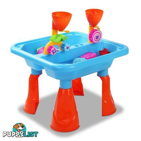 23 Piece Outdoor Kid's Play Table Sandpit Set