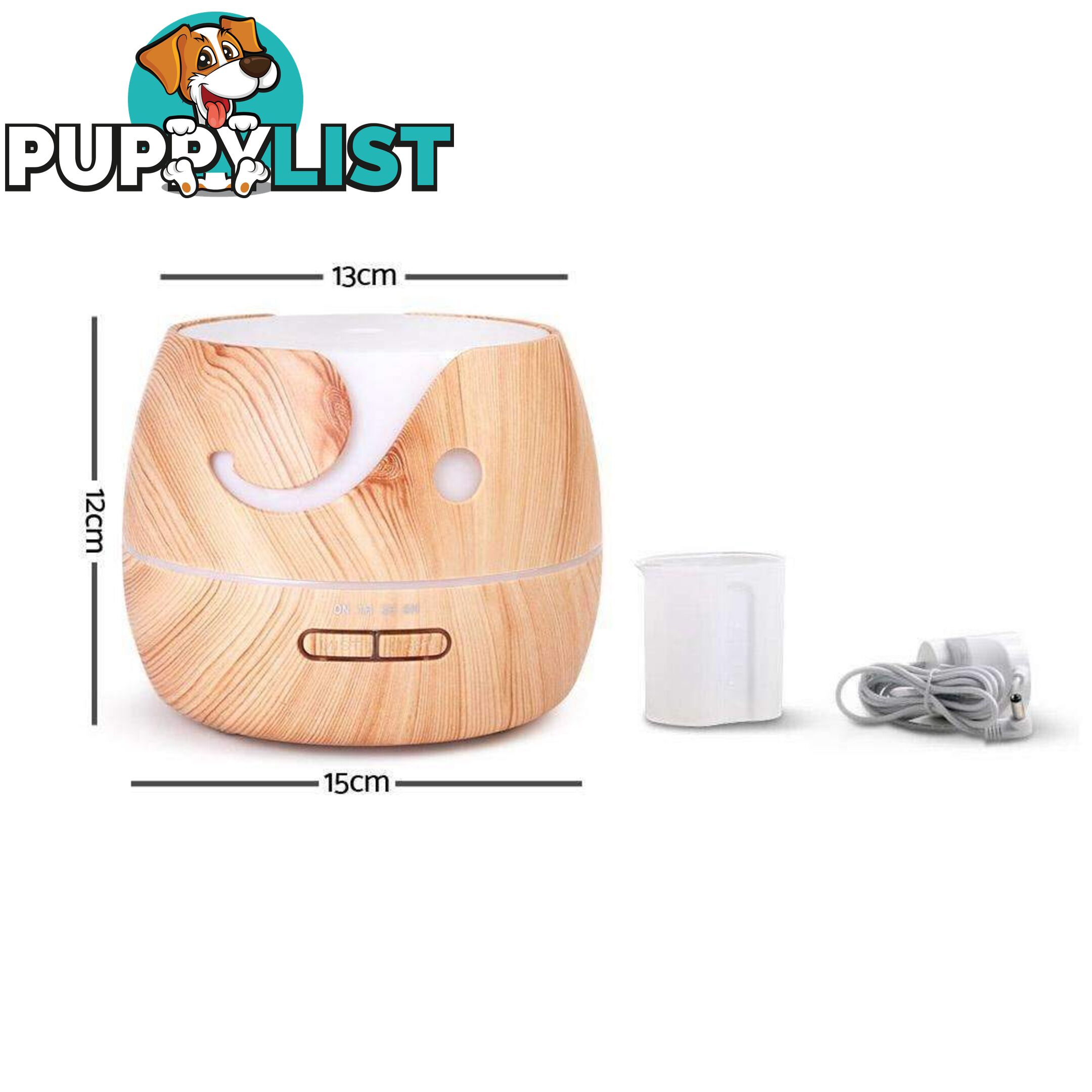 Aroma Diffuser Air Humidifier 400ml Light Wood Grain