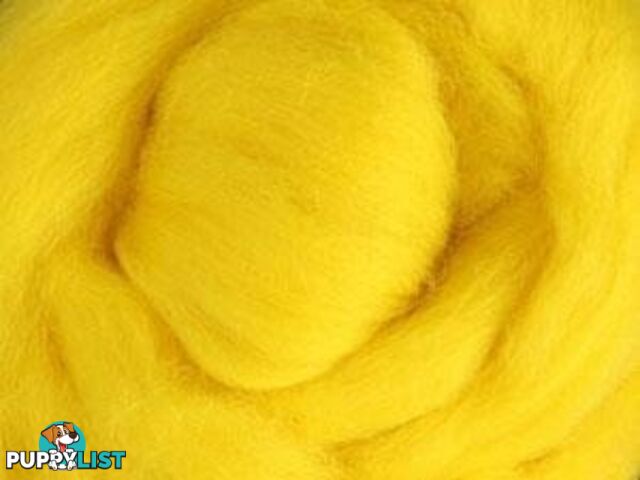 Corriedale Sliver - Yellow - 100 grams - Ashford - MPN: SSY100