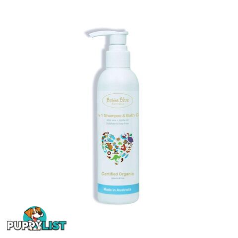 Bubba Blue Organic New 2 in 1 Baby Shampoo and Bath Gel - 9338680079148