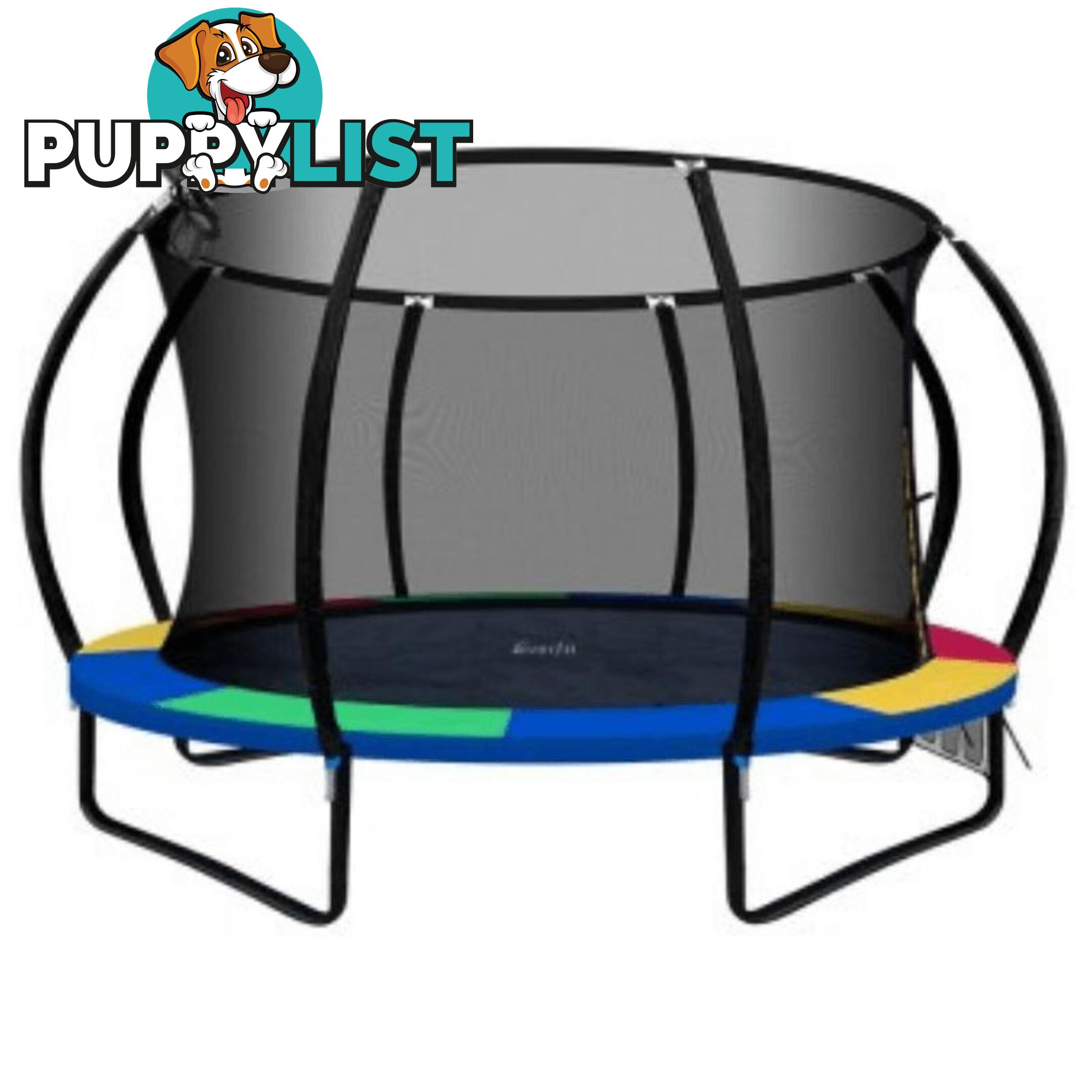 12FT Trampoline Mat with Basketball Hoop