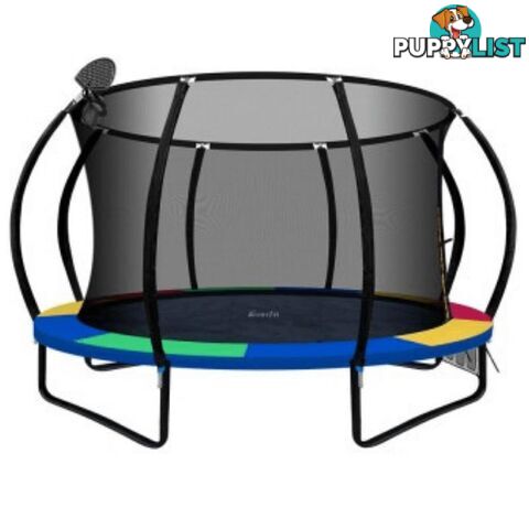 12FT Trampoline Mat with Basketball Hoop