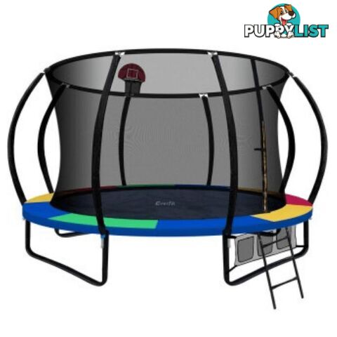 12FT Trampoline Mat with Basketball Hoop