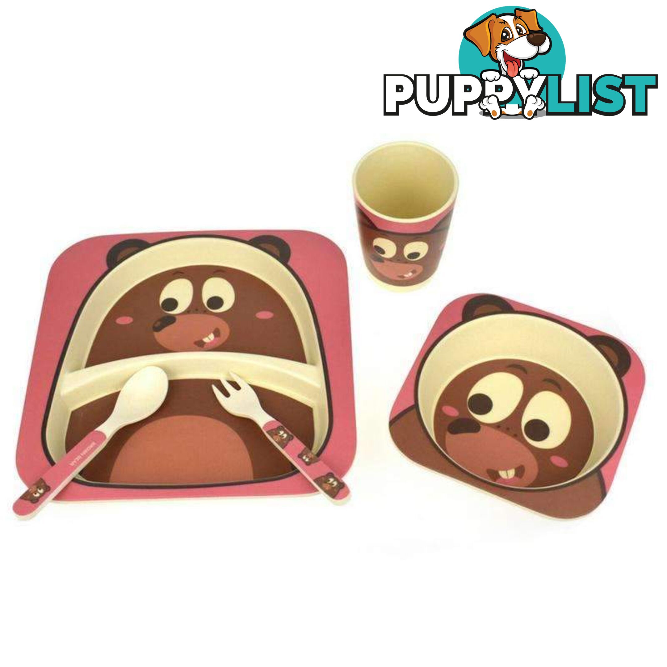 BAMBOOZOO DINNERWARE BEAR 5PCS