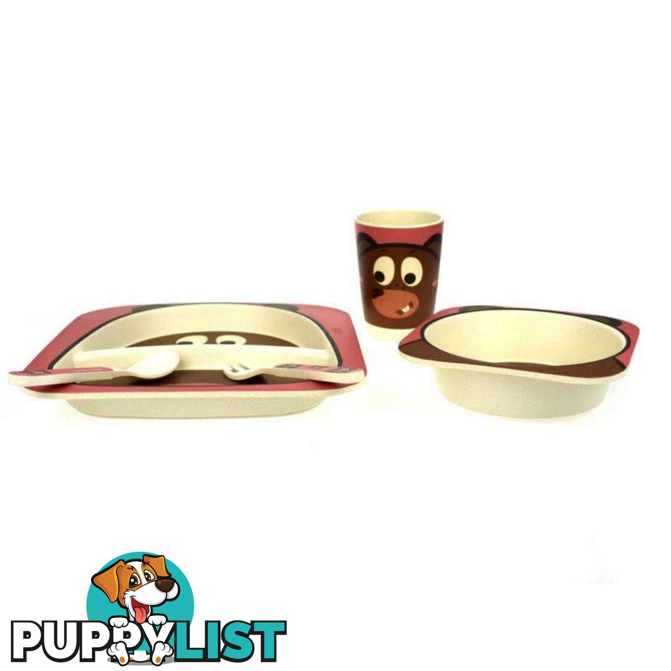 BAMBOOZOO DINNERWARE BEAR 5PCS