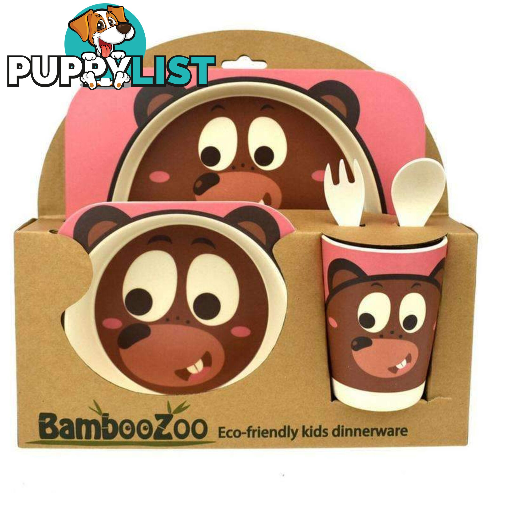 BAMBOOZOO DINNERWARE BEAR 5PCS