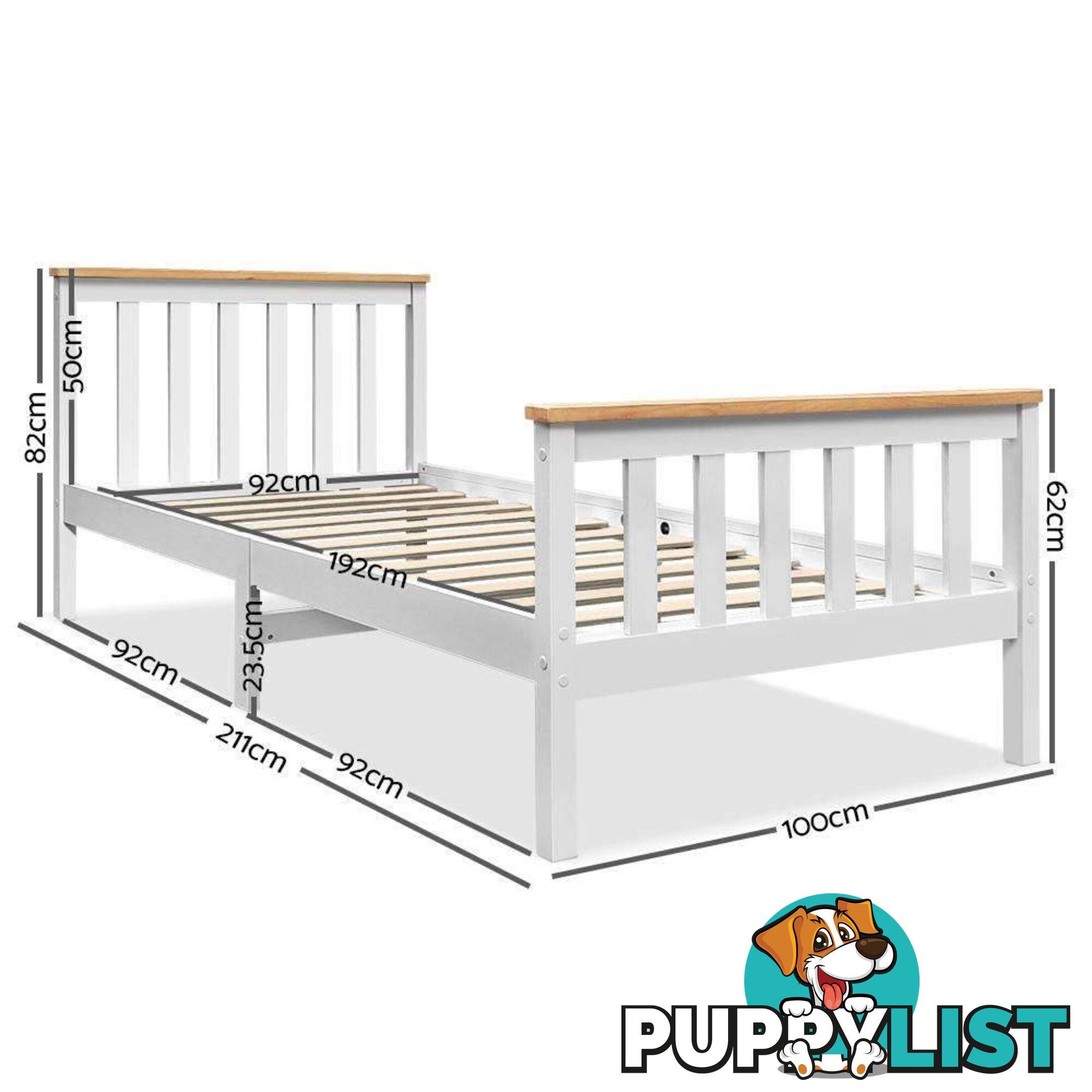 Artiss Single Wooden Bed Frame