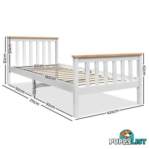 Artiss Single Wooden Bed Frame