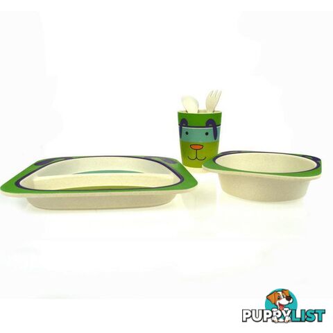 BAMBOOZOO DINNERWARE DOG 5PCS