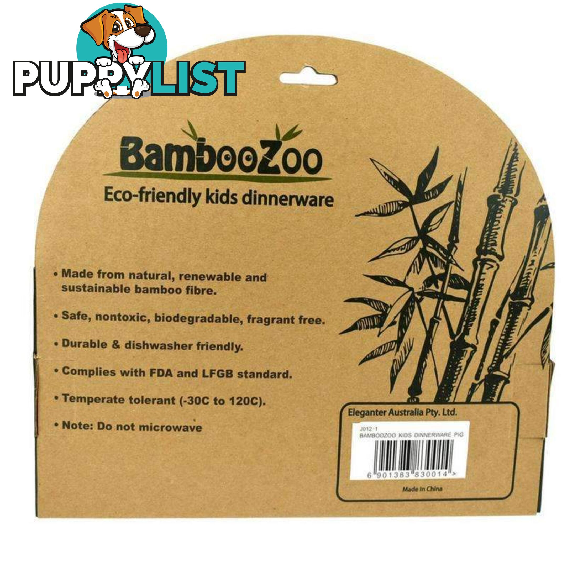 BAMBOOZOO DINNERWARE DOG 5PCS