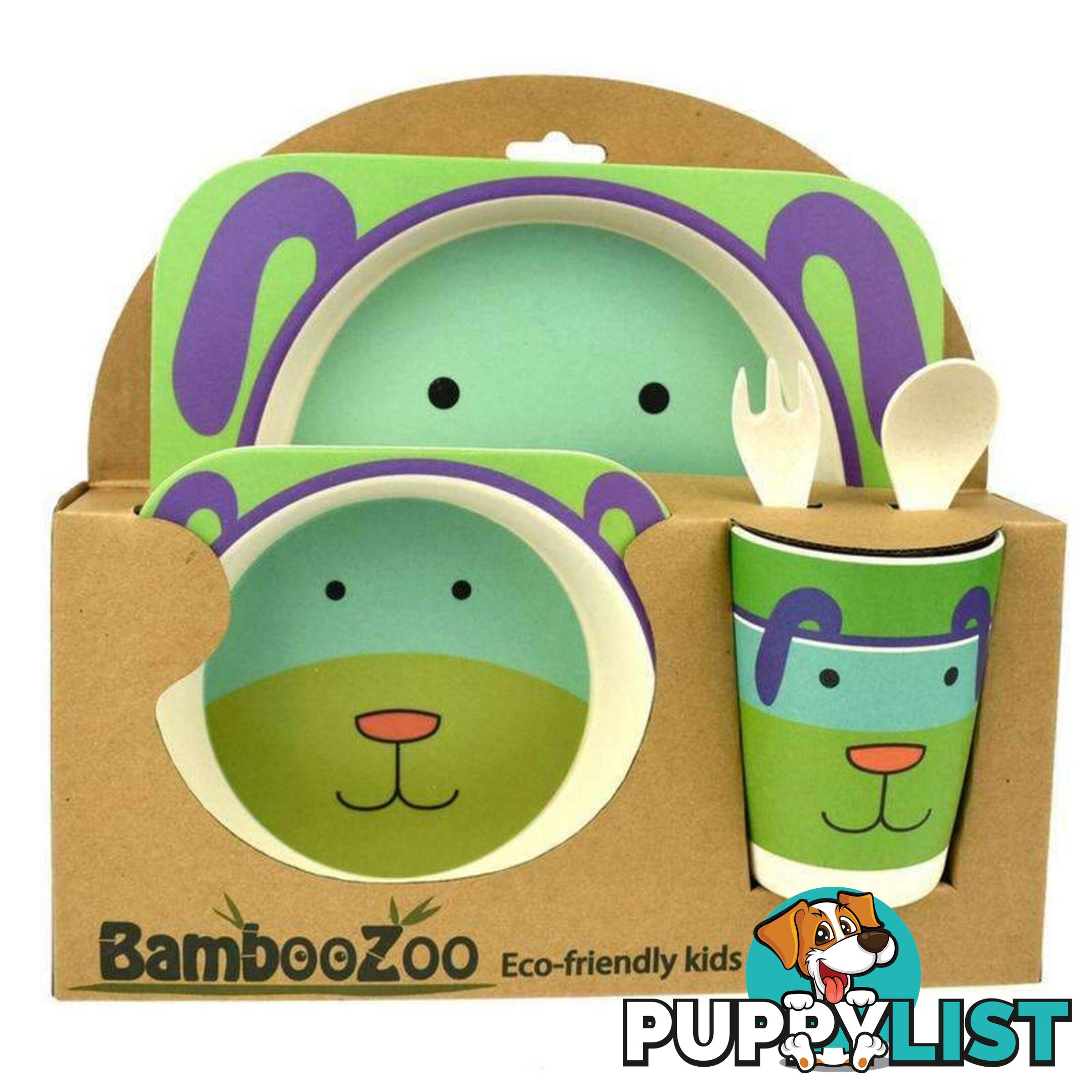 BAMBOOZOO DINNERWARE DOG 5PCS