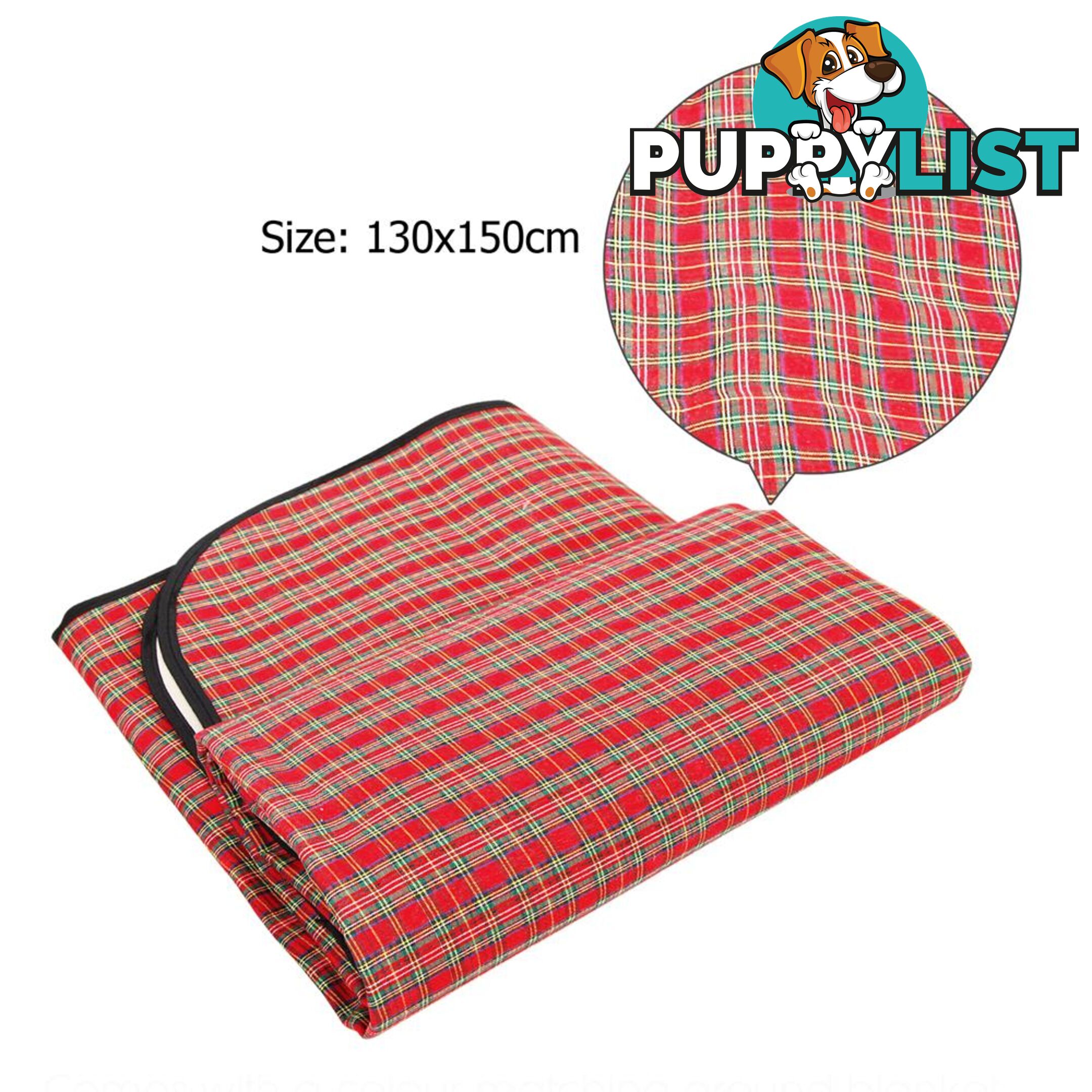 Alfresco 4 Person Picnic Basket Red Handle Corporate Blanket