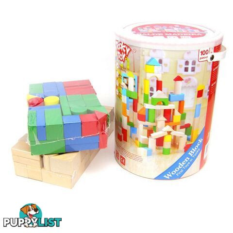 100PCS WOODEN BLOCK