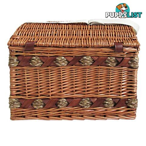 Alfresco 4 Person Picnic Basket Deluxe Outdoor Corporate Blanket Park