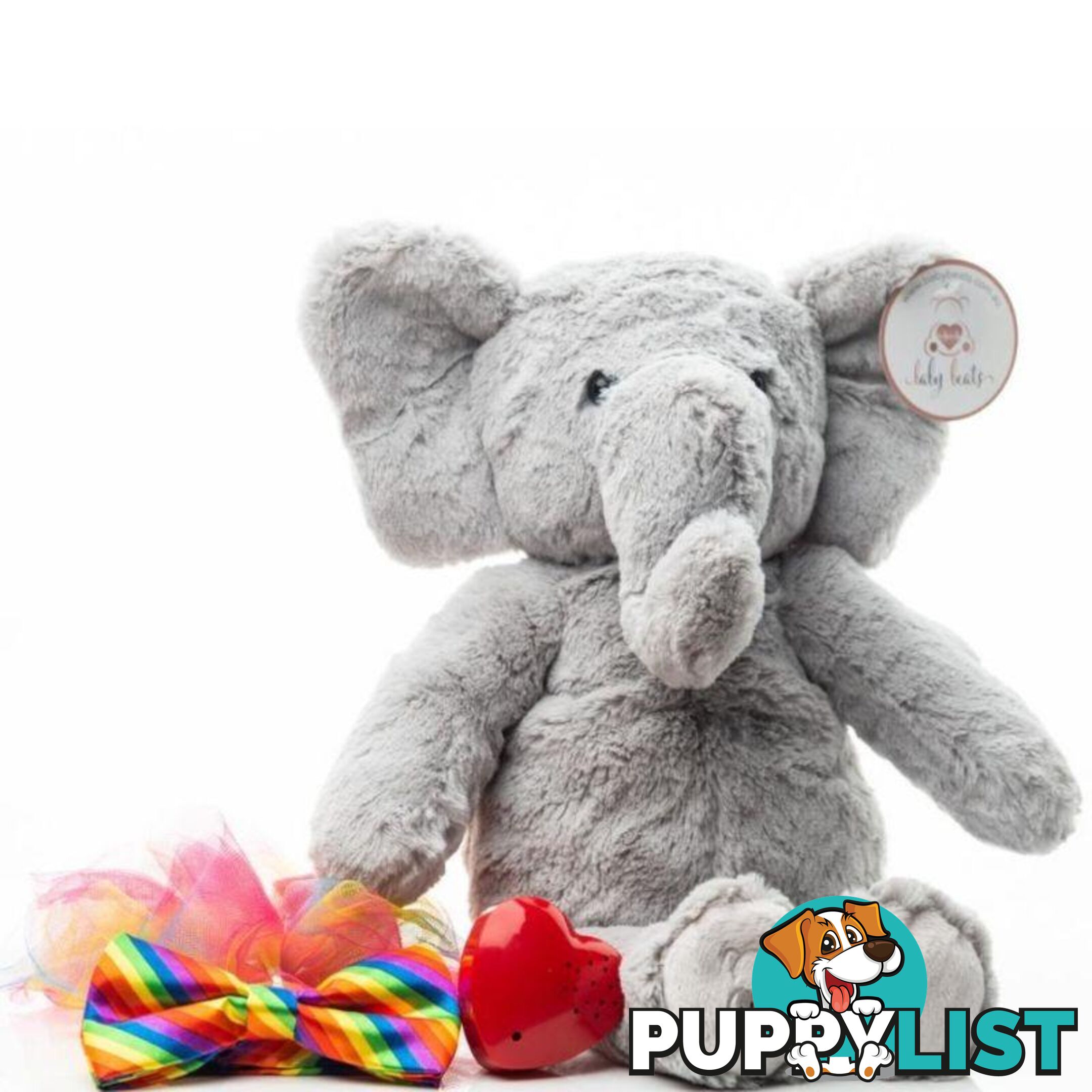 Baby Beats Heartbeats Plush Elephant