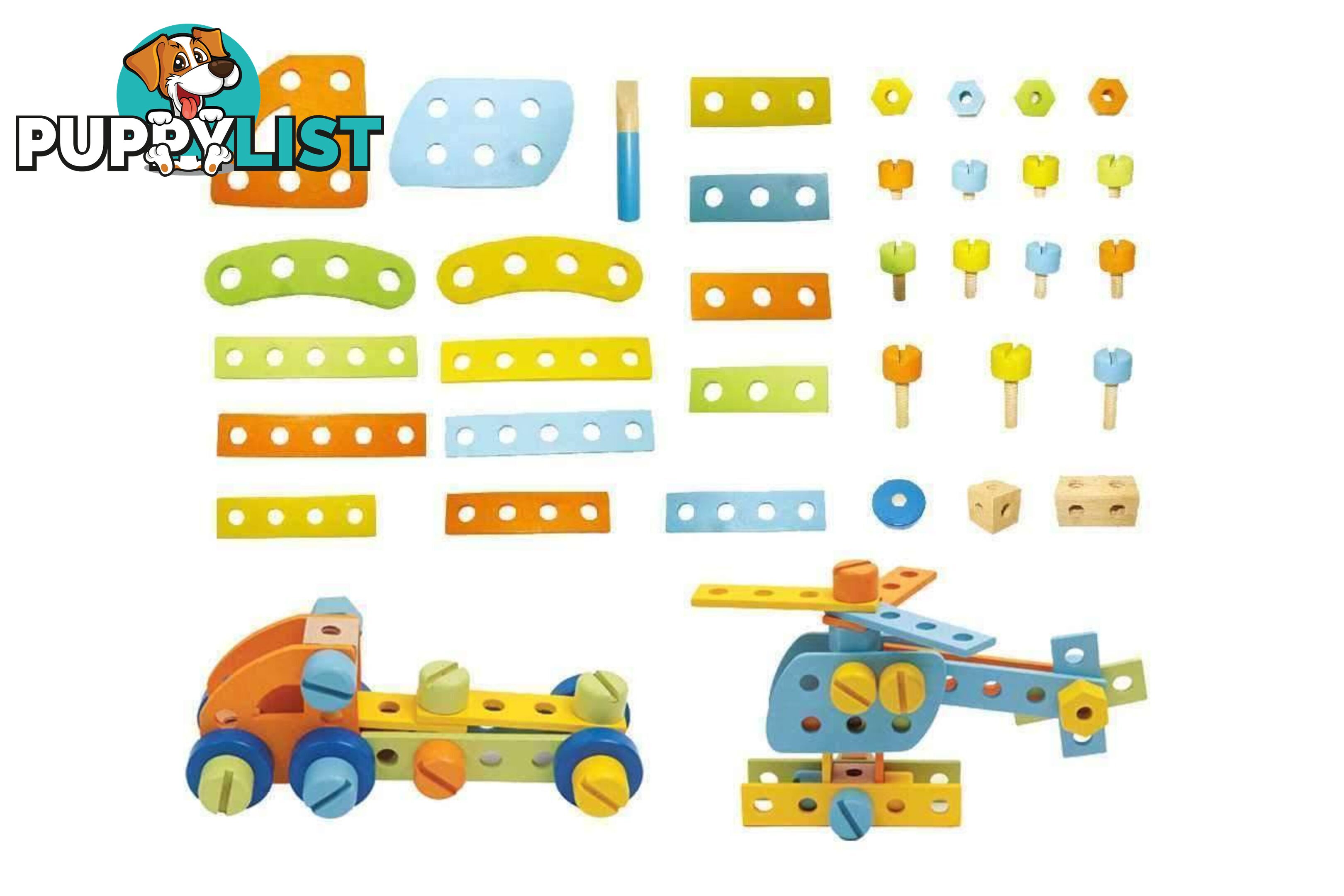 CONSTRUCTION SET 51PCS ROUND