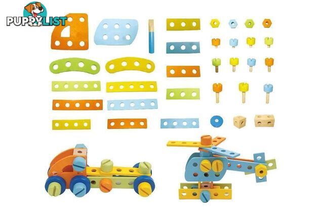 CONSTRUCTION SET 51PCS ROUND