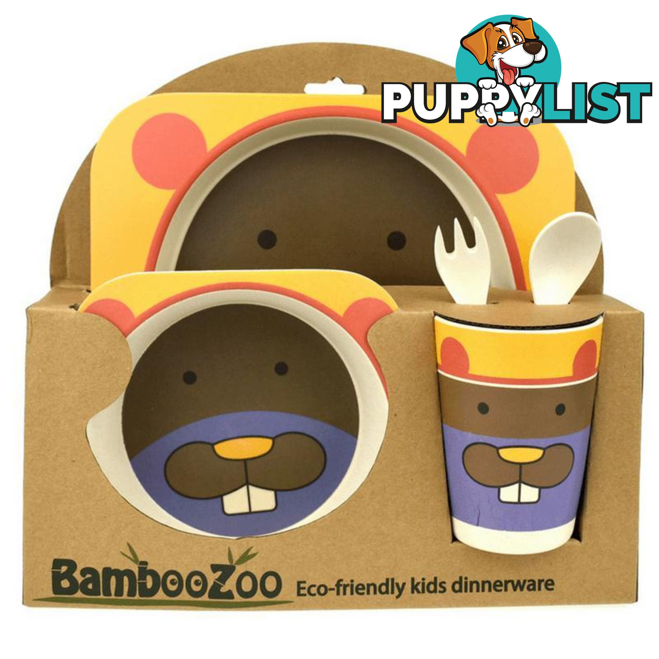 BAMBOOZOO DINNERWARE BEAVER