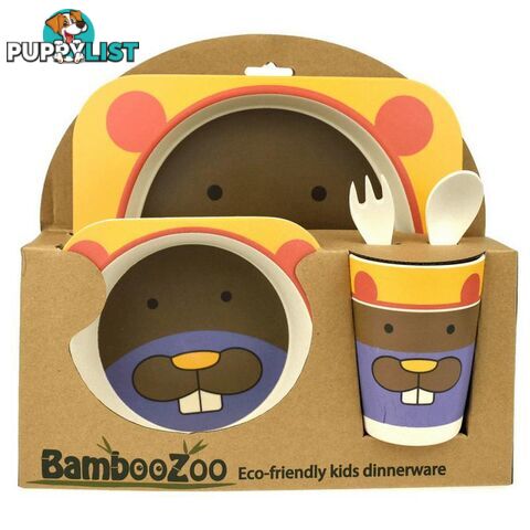 BAMBOOZOO DINNERWARE BEAVER