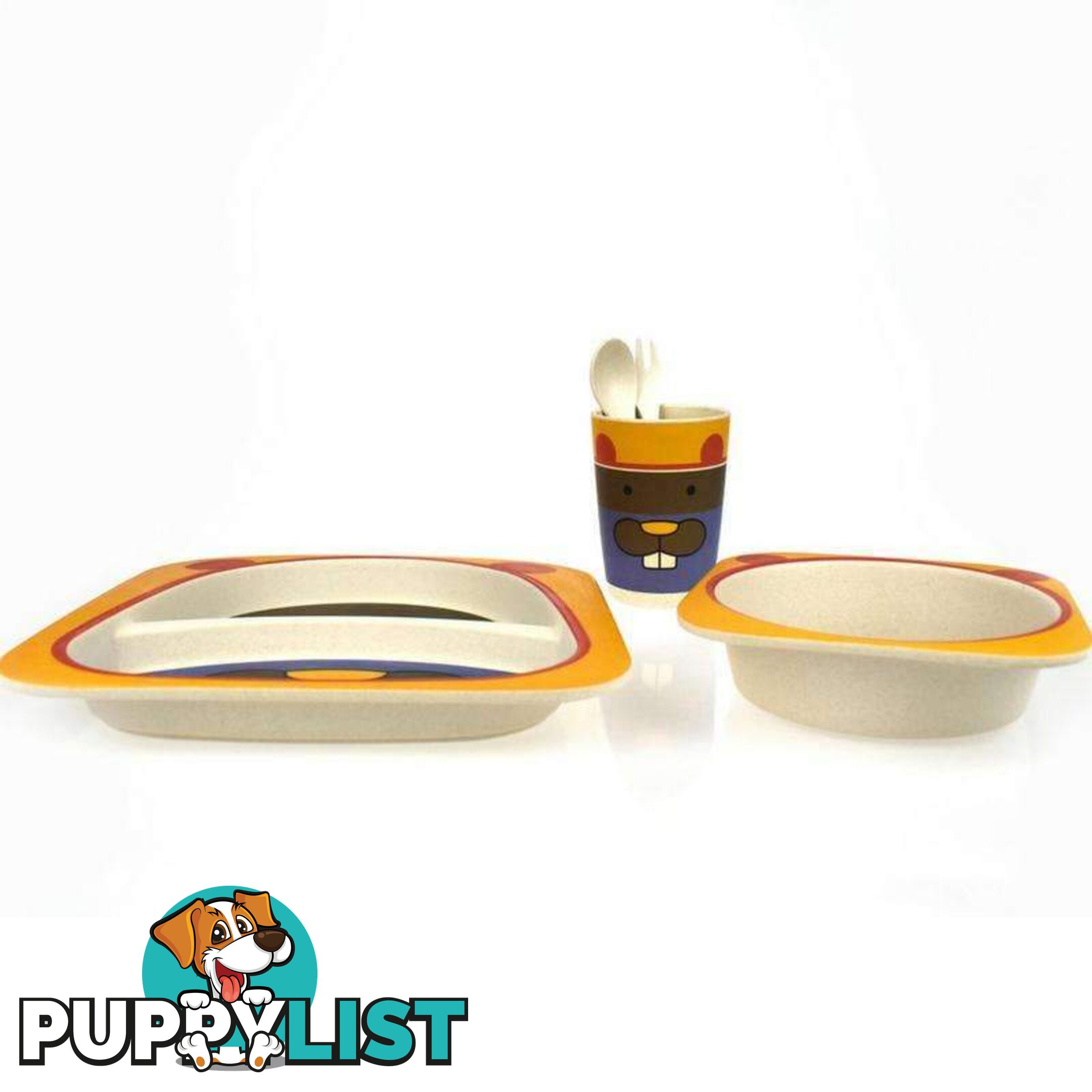 BAMBOOZOO DINNERWARE BEAVER