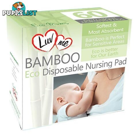 Bamboo Eco Reusable Breast Pads - Luv Me - MPN: SRBP6