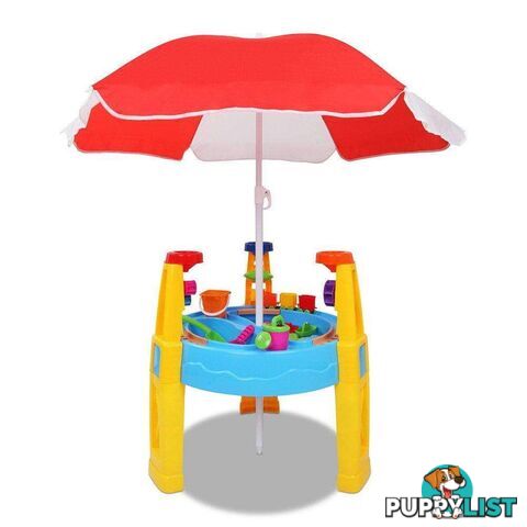 26 Piece Outdoor Kid's Umbrella & Table Sandpit Set