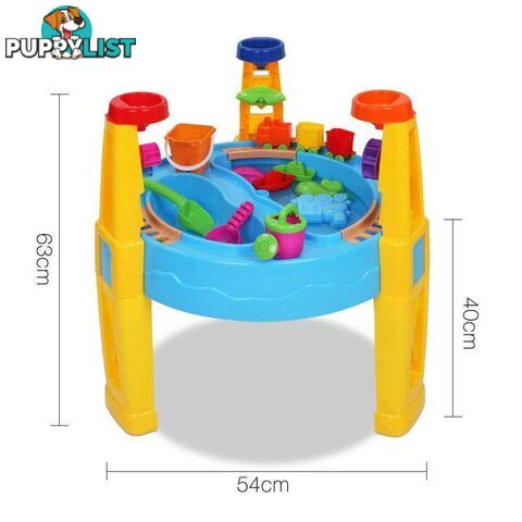 26 Piece Outdoor Kid's Umbrella & Table Sandpit Set