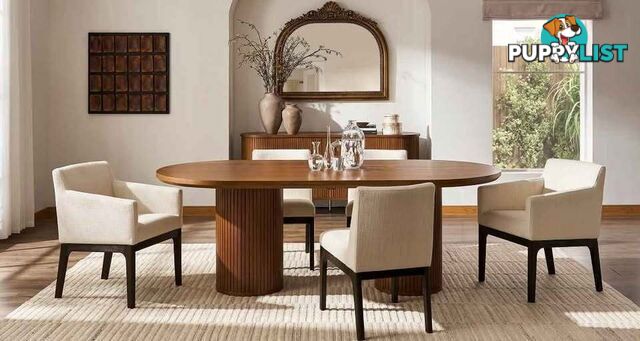 Castlery Harper Dining Table - Chestnut Colour