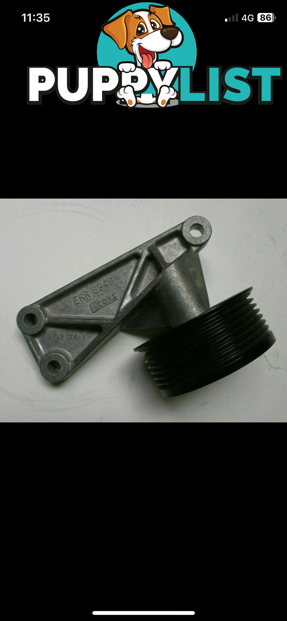 landrover discovery 2 td5 drive belt idler pulley  & bracket
