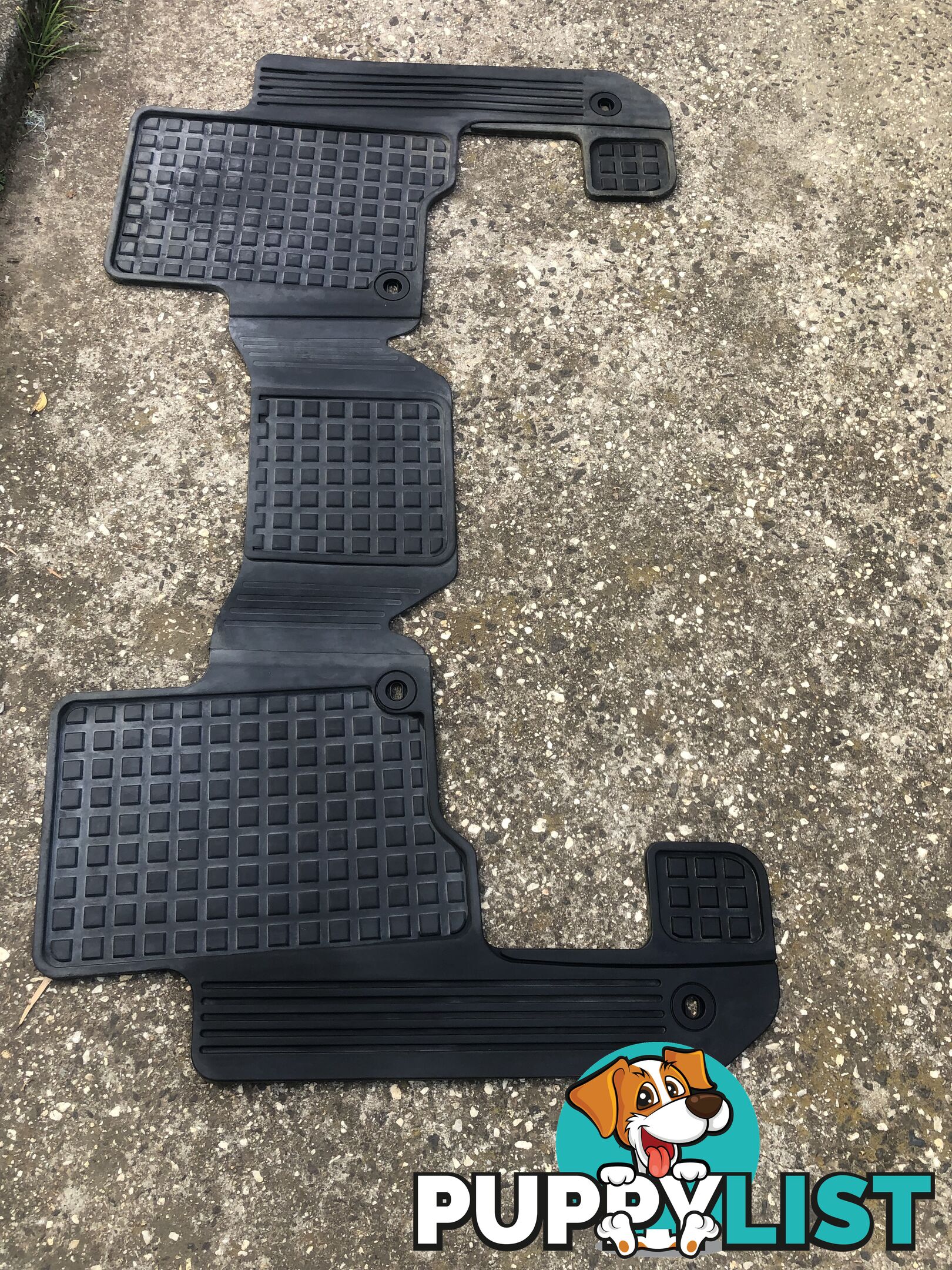 landrover discovery 3 rear rubber floor matts